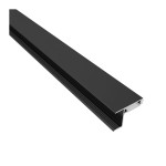 Profil LED DL SKYLINE nakładany 2m Czarny + osłonka mleczna