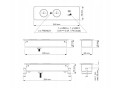 DL- Gniazdo TAOBOX 2xUTE+USB A/C Czarny