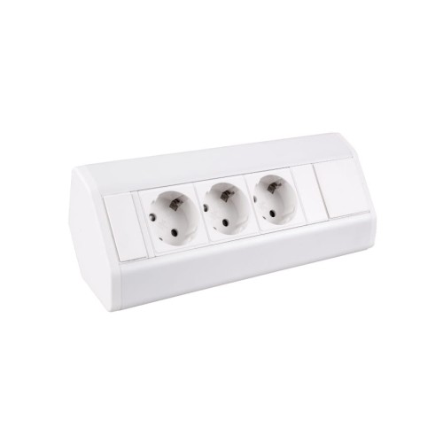 DL- Przedłużacz/gniazdo narożne CornerBox 3x230V Schuko Białe