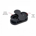 Gniazdo EIGHTBOX z obrotową przesłoną 1x230V + USB A CZARNY