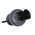 DL- Gniazdo SINGLE BOX 1x230V UTE + USB C CZARNY