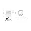 DL- Gniazdo SINGLE BOX 1x230V UTE + USB C CZARNY