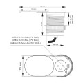 DL- Gniazdo SLIDEBOX 1x230V UTE + USB A+C Czarne