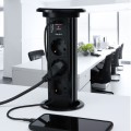 DL- Gniazdo LIFT BOX AUTO 3x230V Schuko+USB A+C CZARNY