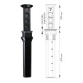 DL- Gniazdo LIFT BOX AUTO 3x230V Schuko+USB A+C CZARNY