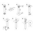 DL- Gniazdo LIFT BOX AUTO 3x230V Schuko+USB A+C CZARNY