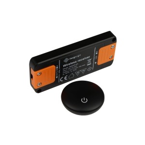 Wyłącznik (DL) RF ze ściemniaczem UFO Czarny (kpl)