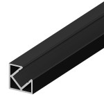 Profil LED THL (D3-5) 2m Wąski  Narożny CZARNY