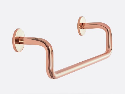 OH- Uchwyt mosiężny AVA COPPER POLISHED 128mm