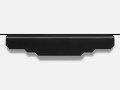 OH- Uchwyt mosiężny krawędziowy KARLA BLACK 96mm