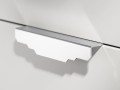 OH- Uchwyt mosiężny krawędziowy KARLA SILVER 96mm