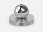 OH- Gałka mosiężna MONA S SILVER Fi 20mm