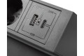 GTV-Gniazdo Basco czarne 3x230V schuko + USB A+C