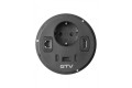 GTV-Gniazdo RONDO czarne 1x230V Schuko USB A/2C +RJ45 +HDMI