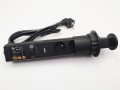 DL- Gniazdo LIFT BOX 3x230V UTE + USB A/C Czarny
