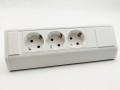 DL- Przedłużacz/gniazdo narożne CornerBox 3x230V Schuko Białe