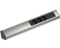 BACHMANN CASIA2 LONG listwa zasilająca naścienno-narożna 3x230V +USB(A+C) INOX