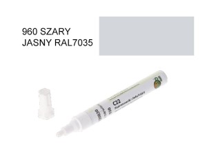 CleHo-Pisak Retuszerski z farbą kryjącą C22 960 szary jasny