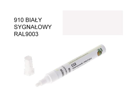 CleHo-Pisak Retuszerski z farbą kryjącą C22 910 biały sygnałowy