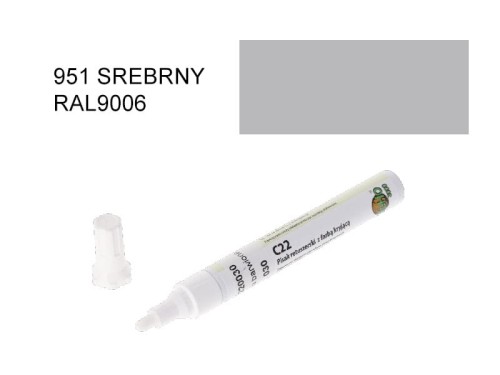 CleHo-Pisak Retuszerski z farbą kryjącą C22 951 srebrny