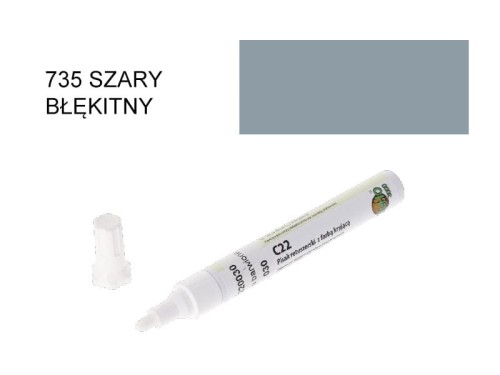 CleHo-Pisak Retuszerski z farbą kryjącą C22 735 szary błękitny