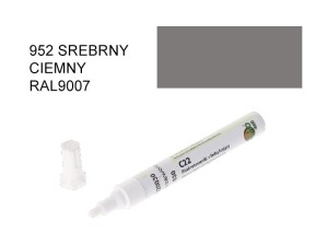 CleHo-Pisak Retuszerski z farbą kryjącą C22 952 srebrny ciemny