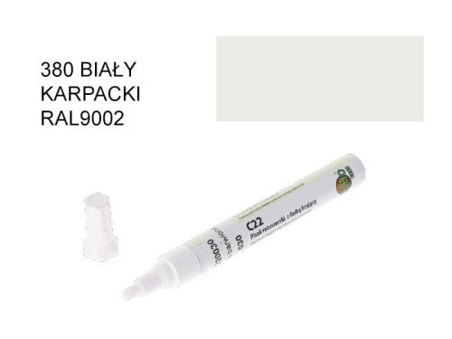 CleHo-Pisak Retuszerski z farbą kryjącą C22 380 biały karpacki