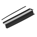 Profil LED DL SKYLINE dystans silikon czarny 2m