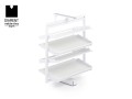 ATM-Kosz obrotowy na buty 4 półki BIAŁY
