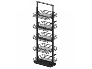 CARGO MAXI ( STX ) druciany Antracyt "40" 5 półek Prowadnice BLUM