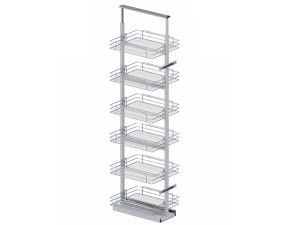 CARGO MAXI ( STX ) druciany Chrom "40" 6 półek Prowadnice BLUM