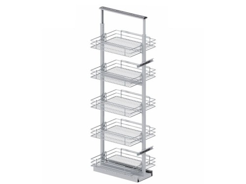 ARGO MAXI ( STX ) druciany Chrom "30" 5 półek Prowadnice BLUMC