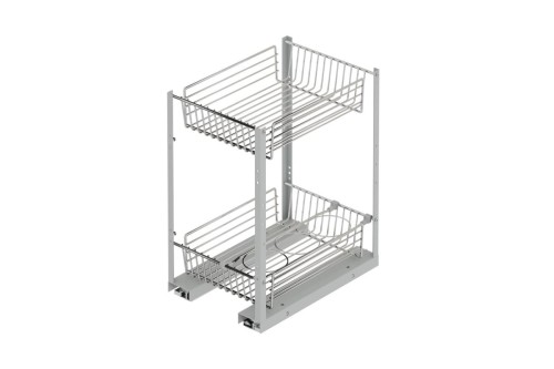 CARGO MINI ( STX ) "45" CHROM -2 półki DOLNE L-470 Prowadnice BLUM