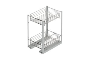 CARGO MINI ( STX ) "50" CHROM -2 półki DOLNE L-470 Prowadnice BLUM