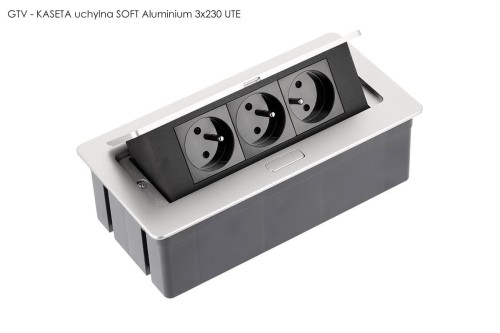 GTV - KASETA uchylna SOFT Aluminium 3x230V