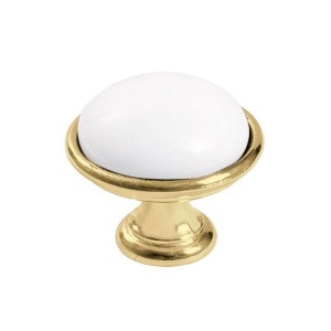 ARTE gałka 24316P0401A.15 złoty 40mm + ceramika biała