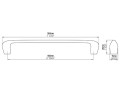 Uchwyt SIRO (2474-180ZN21) rysunek