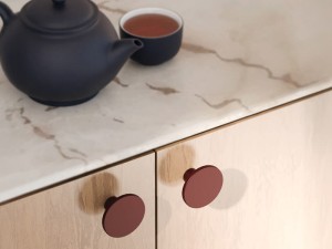 NOMET Gałka ASTRO (A-1503) bordowa P128