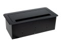 Gniazdo INBOX czarny 2x230V + USB A/C + RJ45 + HDMI