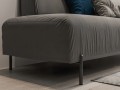 GTV-Nóżka meblowa RONDA, H=150mm fi25 czarny mat