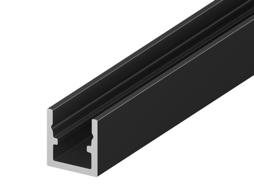 Profil LED THL (D4-4) profil nawierzchniowy Wąski 2m Czarny
