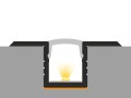 Profil LED THL (D6-4) profil Wąski Wpuszczany schemat