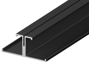 Profil LED THL (D9-1) sam profil Półkowy 2m CZARNY