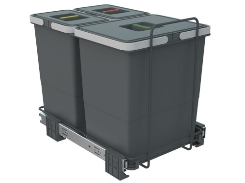 Kosz Elletipi ECOFIL z prowadnicami 400 -18L+2x8L H-36cm