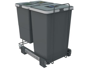 Kosz Elletipi ECOFIL z prowadnicami 400 -24L+ 2x8L H-46cm