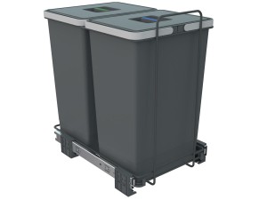 Kosz Elletipi ECOFIL z prowadnicami 400 -2x24L H-46cm