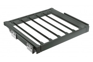 GTV-Garderoba ELITE Antracyt wieszak na spodnie "70"