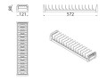 ATM - WS-1102 T32 (121x572x80) Organizer na talerze