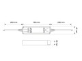 Zasilacz LED-DL 24V/60W IP67 Wodoodporny rysunek
