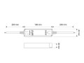 Zasilacz LED-DL 12V/60W IP67 Wodoodporny rysunek